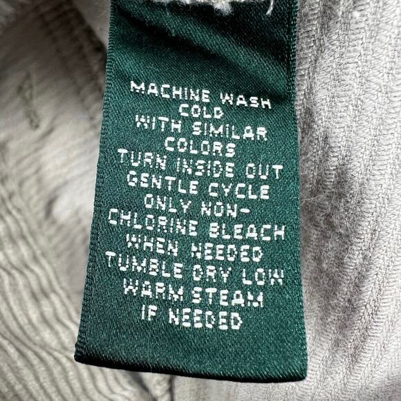 Lauren Jeans Co. High Rise Wide Wale Classic BootCut Corduroy Jeans Tan Size 14 - Picture 10 of 13